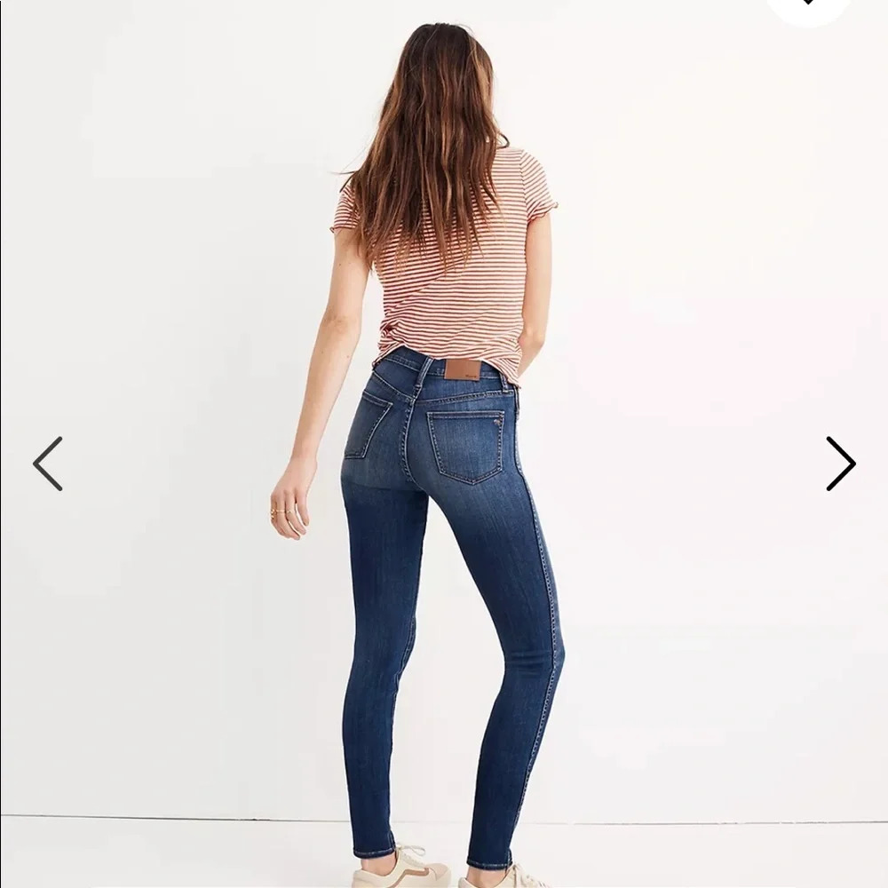 MADEWELL 10” High-Rise Skinny Jeans in Danny Wash: Tencel‎ Denim Edition size 25 - Picture 2 of 10